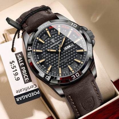 POEDAGAR Montre Homme Luxe