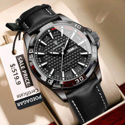 POEDAGAR Montre Homme Luxe