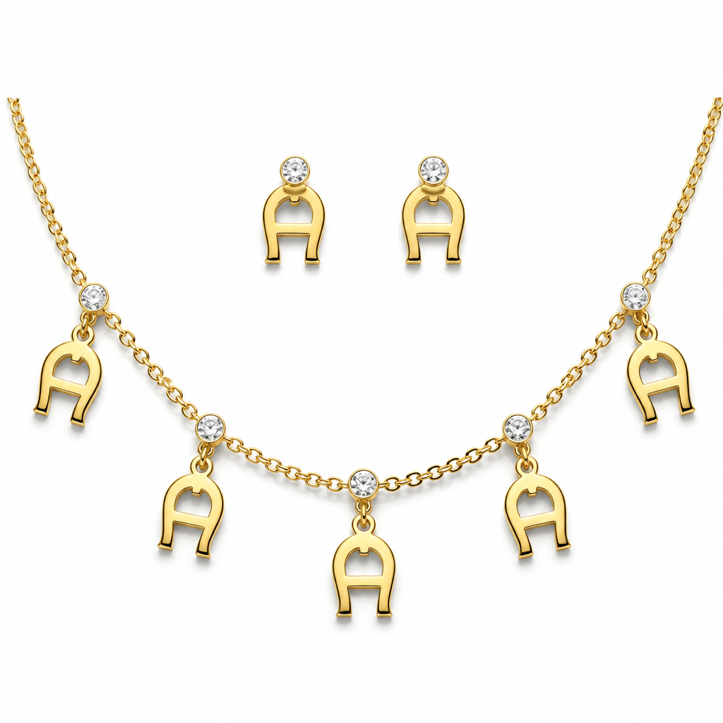Aigner Golden A Jewelry Set
