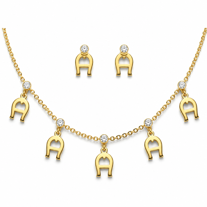 Aigner Golden A Jewelry Set